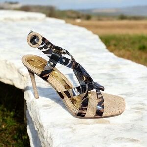 Jennifer Lopez Animal Print  Sandals Size 8.5...Brand New